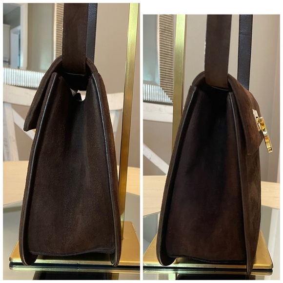 Ferragamo brown suede crossbody *Rehabbed* - Picture 2 of 16